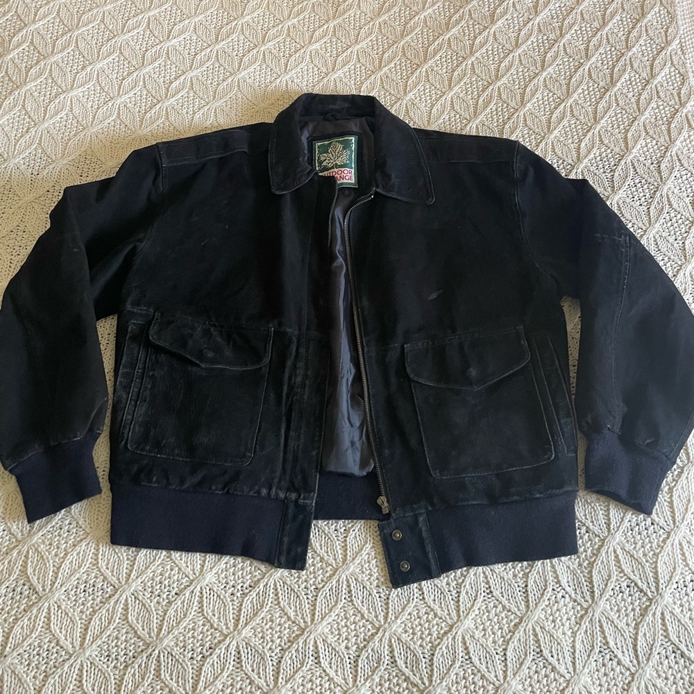 Vintage Outdoor Exchange Genuine Split Leather Jacket